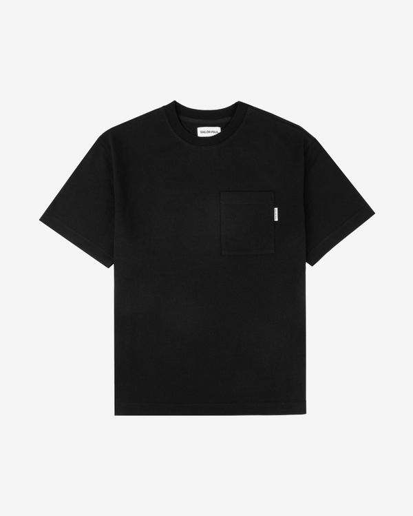 Футболка Heavy Weight Pocket Tee черная - фото 1