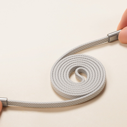 Кабель для быстрой зарядки 27W в тканевой оплетке длина 100см (1м) с разъемом Type C на Lightning, серия AUTO Series Aluminum от Dux Ducis