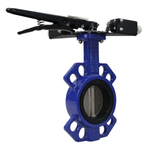 Water butterfly valve Elephant GGG50-316L-EPDM body material - cast iron GGG50, disk material - stainless steel AISI 316L, seal - EPDM with handle, with two LS-103 250V limit switches and a bracket for mounting the limit switches