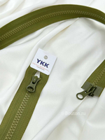 Молния YKK тракторная , двухзамковая тип 8 888 зеленого цвета