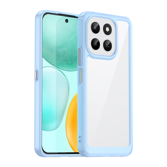 Противоударный чехол с синими боковыми рамками для смартфона Honor X6C