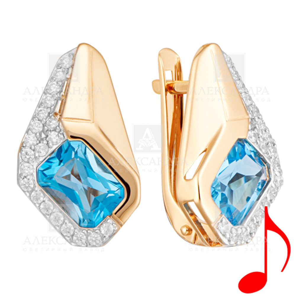 Серьги Au 585 (кл3490а-78)