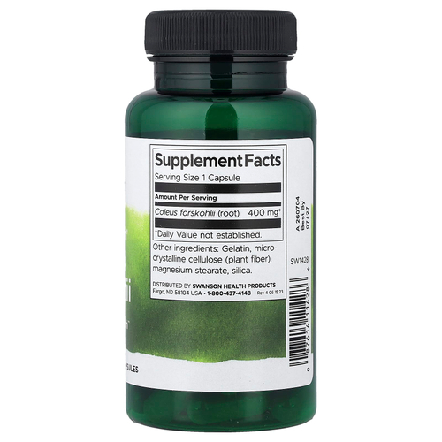 Swanson Vitamins, Full Spectrum®, колеус форсколии, 400 мг, 60 капсул