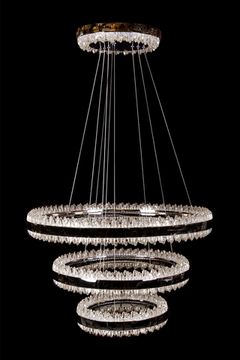 Подвесная люстра LED 166W 3000К/4000К/5500К LE7720/800-3K Black Chrome чёрный хром Michel Leon