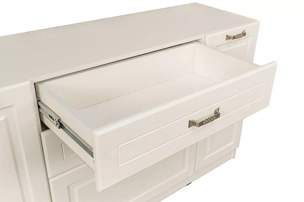 Ливерпуль Комод Белый/Ясень ваниль