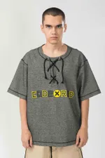 Футболка Codered Just Like in 96 Антрацит Меланж/Желтый принт