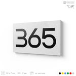 Номер на дверь 365, табличка на дверь для офиса, квартиры, кабинета, аудитории, склада, белая 120х70 мм, Айдентика Технолоджи
