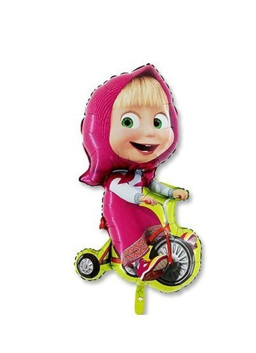 Шар фигура 99 см Маша на велосипеде