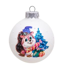 Элита НФШ-1028 Ел. украшения Шар «Ёжик» 85 мм