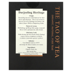The Tao of Tea, органический черный чай, Darjiling Heritage, 15 пакетиков-пирамид, 37,5 г (1,32 унции)