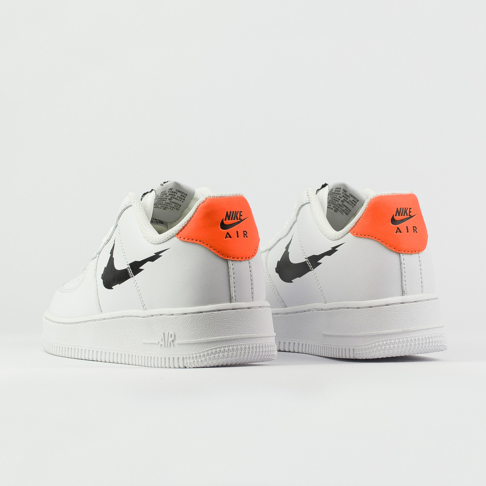 Кроссовки Nike Air Force 1 Low White / Black / Orange