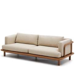 Трехместный уличный диван Turqueta из массива тика, 230 см