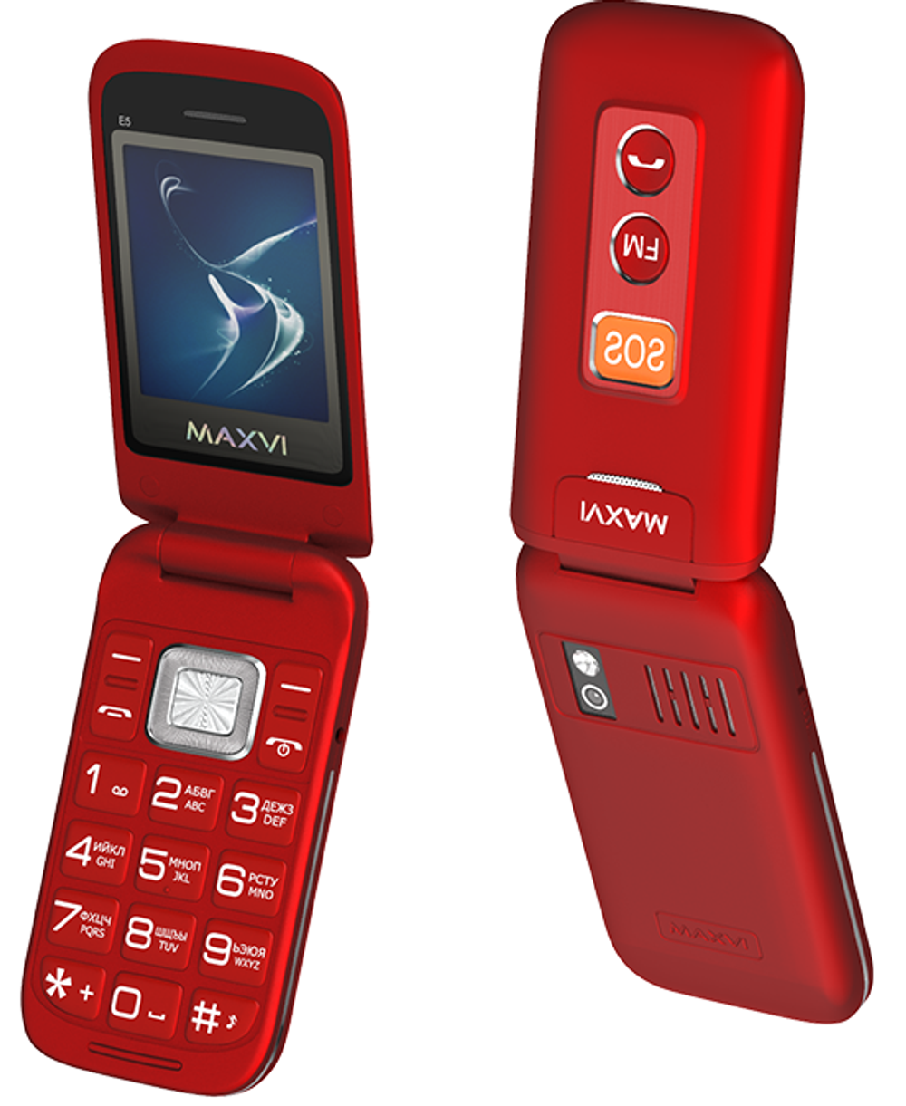 Сотовый телефон Maxvi E5 Red