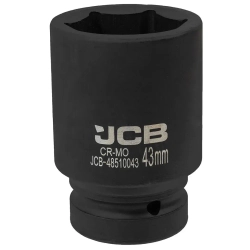 Головка ударная глубокая 1'', 43мм (6гр.) JCB JCB-48510043