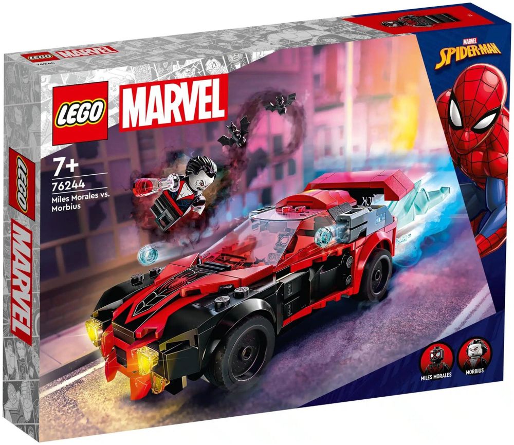 Конструктор LEGO Marvel 76244 Майлз Моралес против Морбиуса