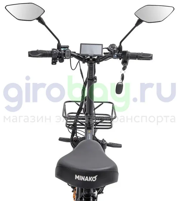 Электровелосипед Minako F10 Pro Dual 48V/20Ah (полный привод) - Желтый обод фото №6