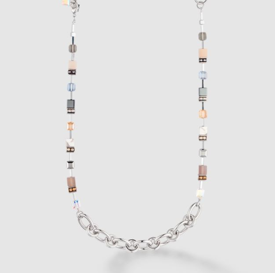 Колье-трансформер 4-in-1 Coeur de Lion Grey-Beige 4520/10-1210