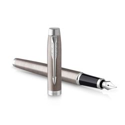 Набор Parker "IM Duo" шариковая и перьевая ручка IM Stainless Steel CT (2183058)