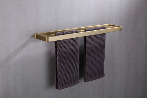 Полотенцедержатель Abber Westen AA1756G двойной Золото матовое