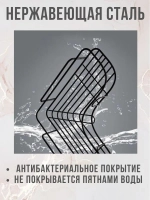 полка в ванную без сверления угловая