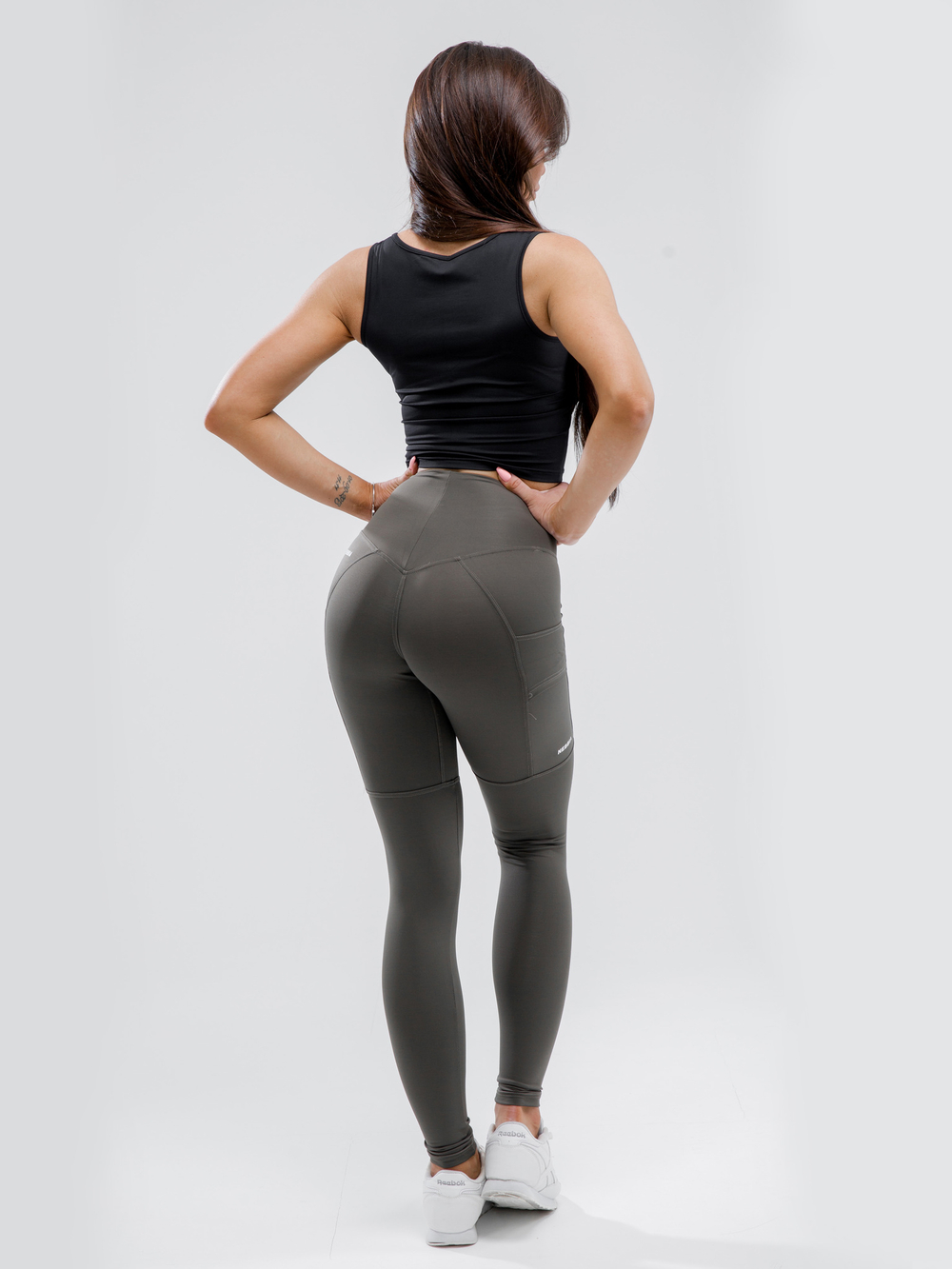 Лосины NEBBIA High waist Fit&Smart leggings 505 safari