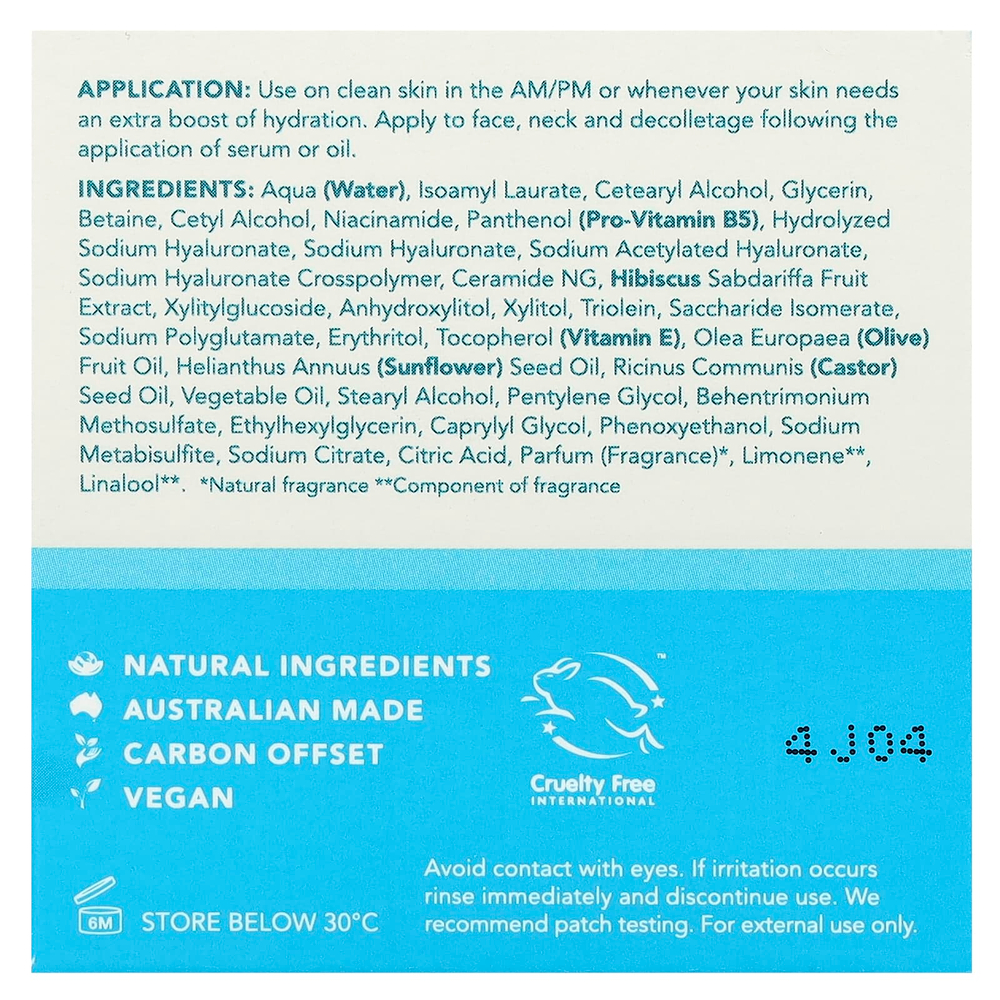 Sukin, AquaBoost 3D, водный гель-крем с гиалуроновой кислотой, 50 мл (1,69 жидк. Унции)