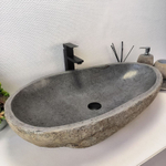 Раковина из речного камня RS-63528 (78*45*15) 0125