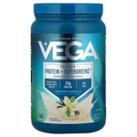 Vega, Premium Protein + Supergreens ™, кремовая ваниль, 624 г (1 фунт 6 унций)