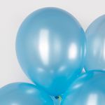 Шар (12''/30 см) Голубой, металлик, 100 шт.