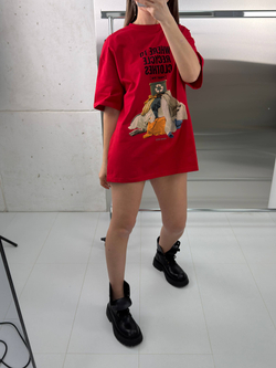 Футболка женская артикул 702 цвет "красный"