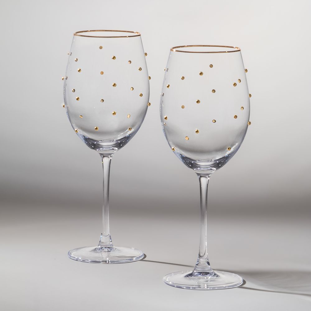 НАБОР БОКАЛОВ ДЛЯ ВИНА "GOLDY" ИЗ 2 ШТ. 540 МЛ
