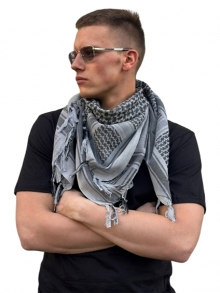 Арафатка шемаг черно-серая