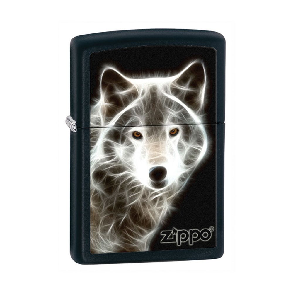 Зажигалка ZIPPO White Wolf Black Matte (28303)
