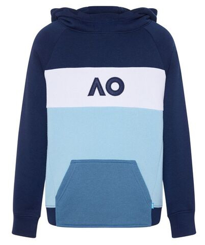 Кофта для мальчика теннисная Australian Open Boys Hoodie Colourblock - разноцветный
