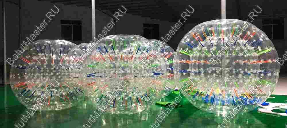 Светящийся зорб "Neo" ТПУ, диаметр 2.4 м