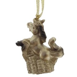 GAEM Фигурка декоративная подвесная "Лошадка", L4 W2 H5,5 см, 2в.