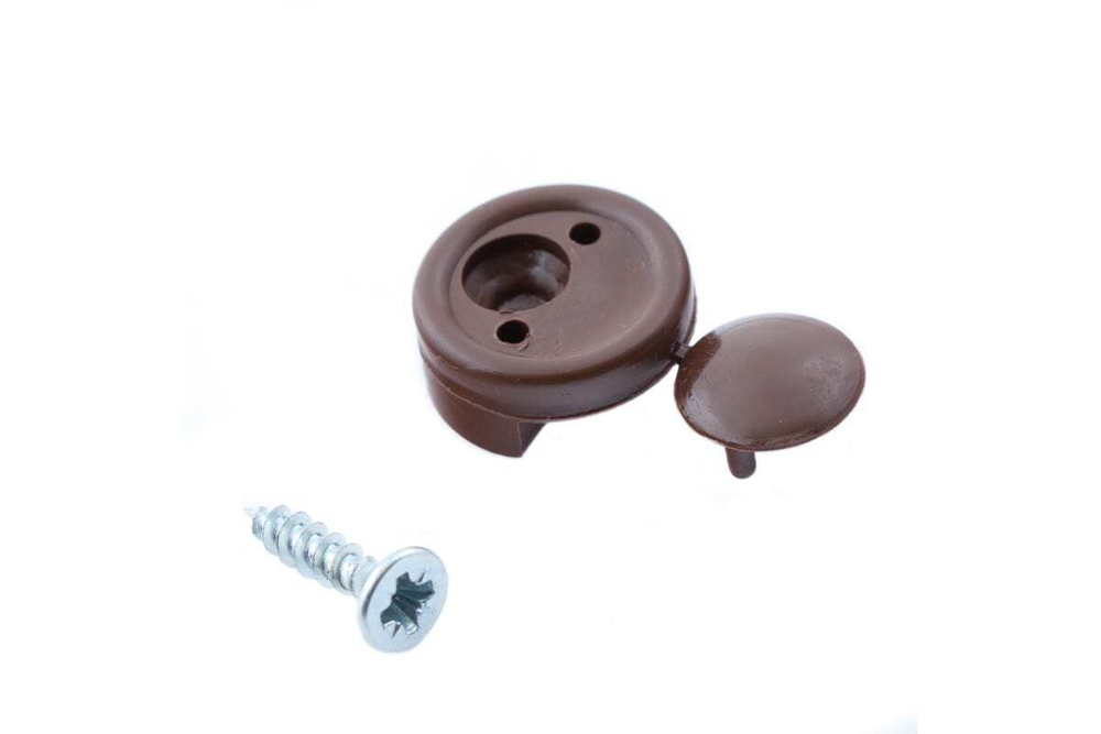 ЗЕРКАЛОДЕРЖАТЕЛЬ СТРОЙБАТ ПЛАСТ.С ШУР. (ТЕМ.КОРИЧНЕВЫЙ 8 ШТ)