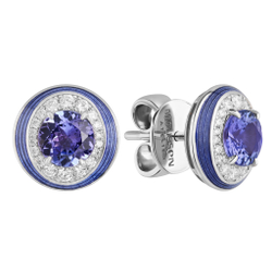 Серьги с Танзанитом и Бриллиантами, Е0143-30/4