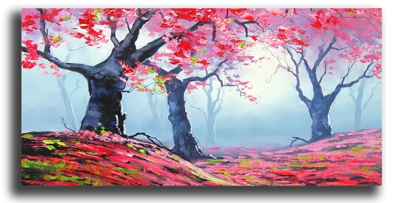 Постер "Клен в лесу"