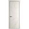 Фото межкомнатной двери эмаль Profil Doors 5PE перламутр белый глухая кромка чёрная