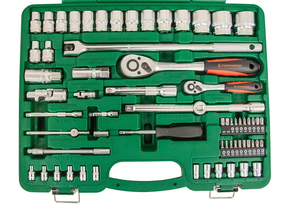Набор инструмента (90 предметов) СТАНКОИМПОРТ НАБ.14.12.90