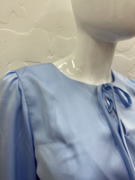 Блуза шелк голубой
