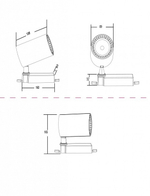 Светильник на штанге Maytoni Technical Vuoro TR029-3-30W4K-W