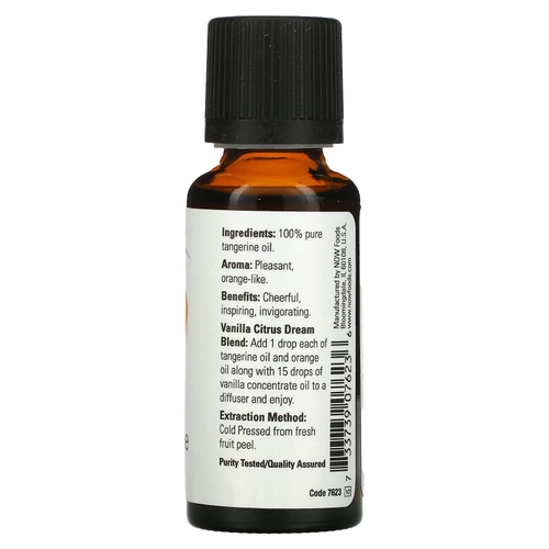 NOW Foods, Эфирные масла, мандарин, 30 мл (1 жидкая унция)