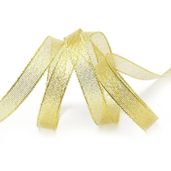 Лента парчовая 6 мм  (22 метра, цвет золото)