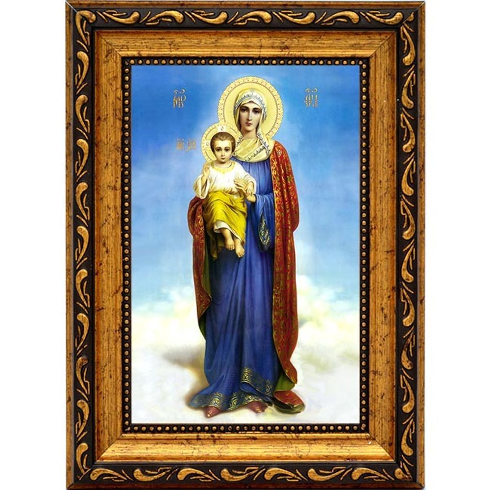 Благодатное Небо (Что Тя наречем). Икона Богородицы на холсте.