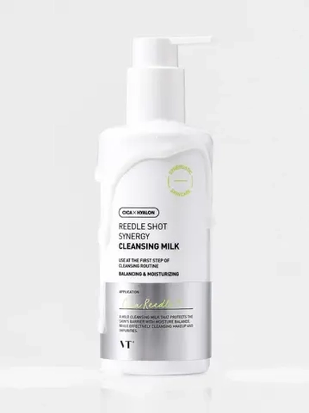 VT Cosmetics Очищающее молочко для лица с микроиглами Reedle Shot Synergy Cleansing Milk 200 мл