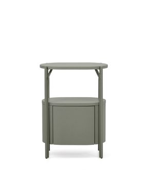 Тумба для ванной Arely из стали и зеленого лака 60 x 40 см