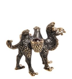 Народные промыслы AM-2820 Фигурка «Верблюд» (латунь, янтарь)