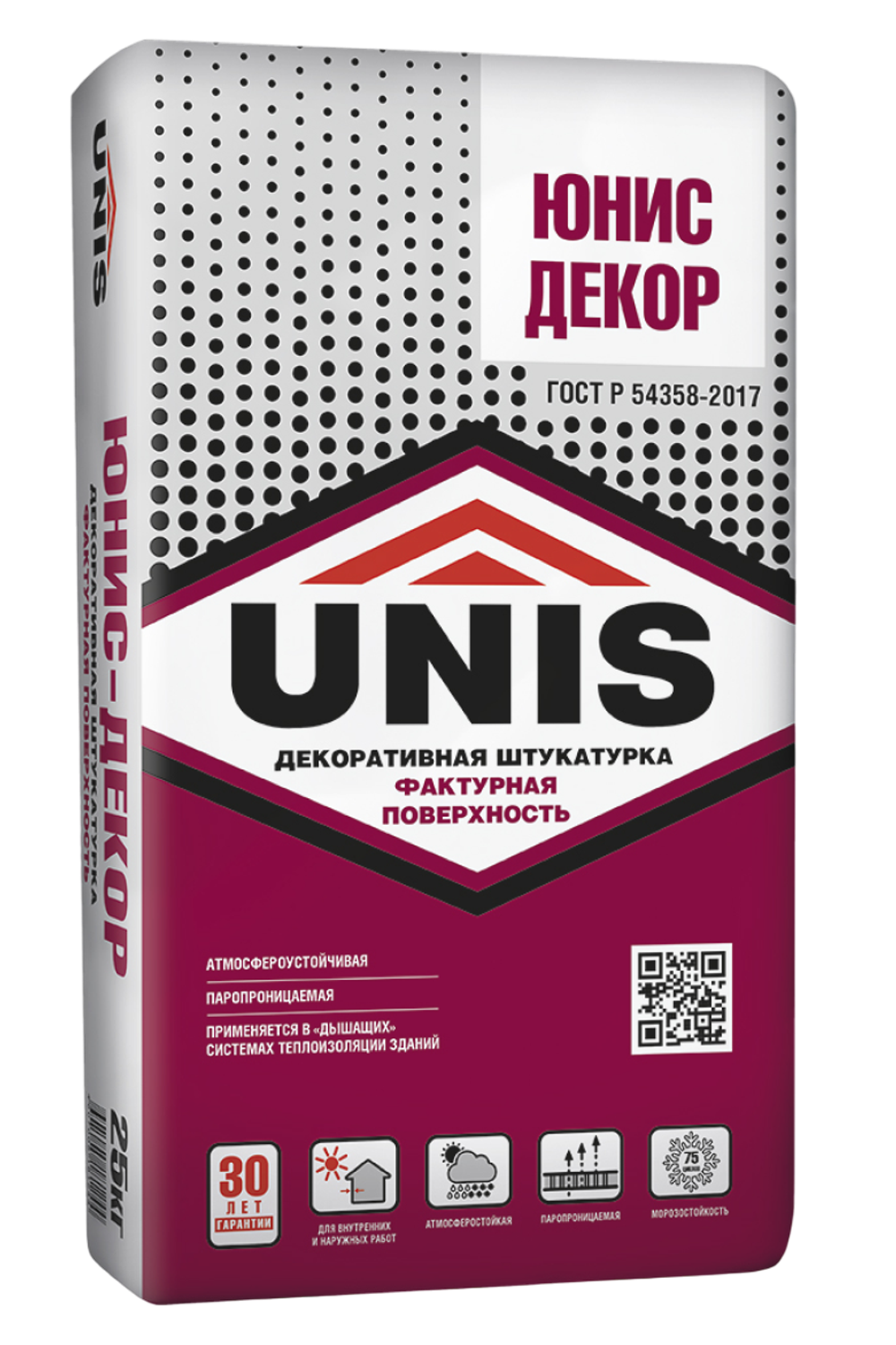 Штукатурка UNIS ЮНИС-ДЕКОР декоративная цементная  25 кг